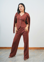 Classy Beige Three-Piece Set for a Timeless Style