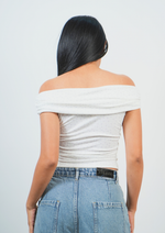 Cute Printed Off Shoulder Top