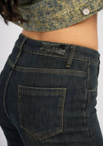 High Waist Flare Jeans With Fleece
