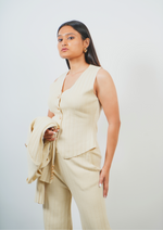 Classy Beige Three-Piece Set for a Timeless Style