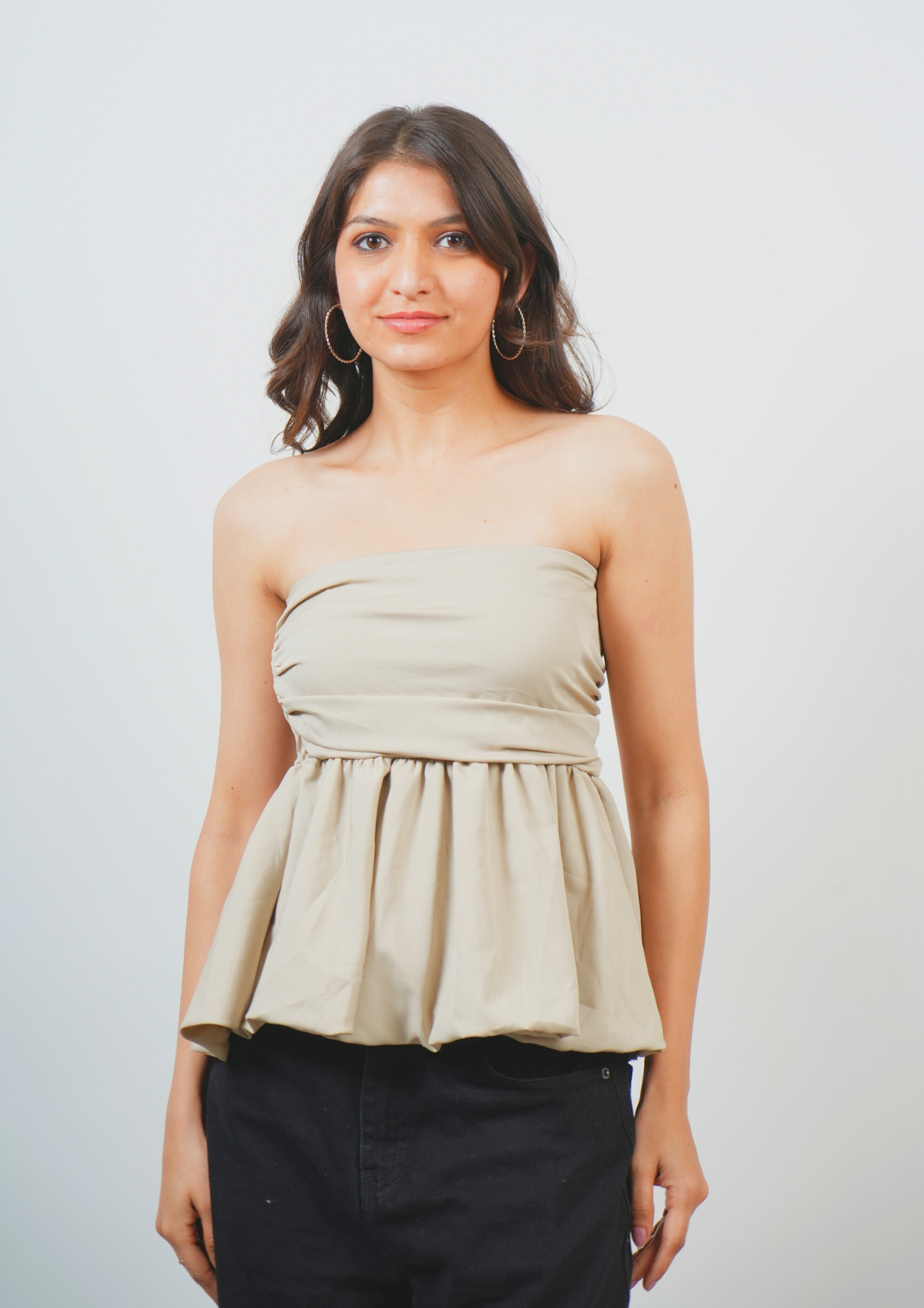 Embrace Effortless Style with this Cute Tubeless Top
