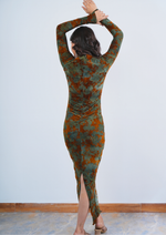 Glamorous Velvet Party Wear Dress with Global Texture and Diamond Accents