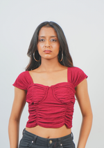 Casual yet Chic Broad Sleeves Crop Top