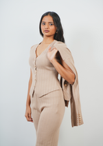 Classy Beige Three-Piece Set for a Timeless Style