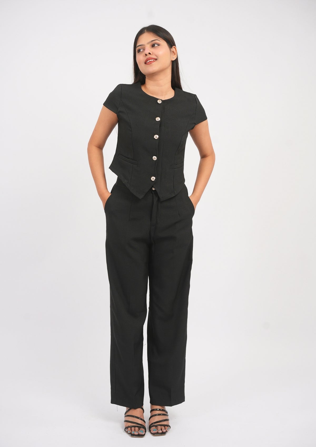 Modern Boss Lady Vest Coord Set