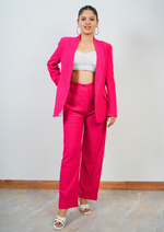 Perfectly Tailored Hot Pink Blazer Coord-Set for a Formal Finish