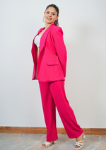 Perfectly Tailored Hot Pink Blazer Coord-Set for a Formal Finish