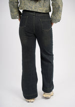 High Waist Flare Jeans With Fleece