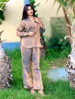 Golden Bronze Double-Shaded Co-Ord Set