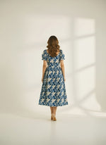 Indigo Floral Dress