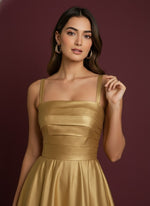 Shining Whisper Satin Dress