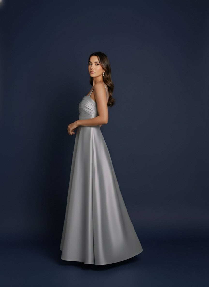 Shining Whisper Satin Dress