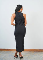 Sophisticated Collar Bodycon Midi Dress for Women