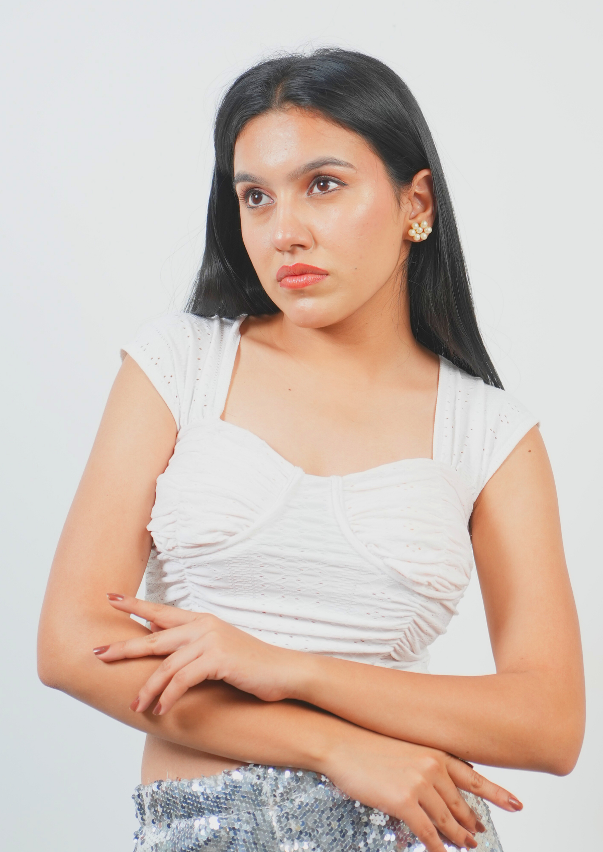 Casual yet Chic Broad Sleeves Crop Top