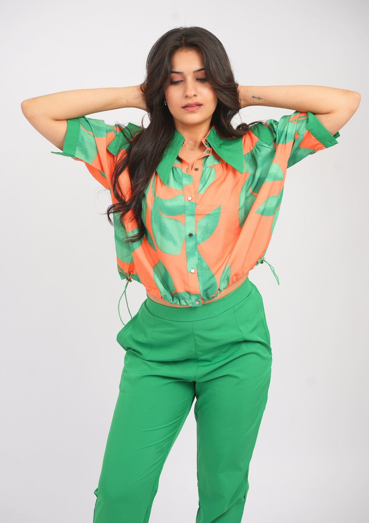Joy-Pop Balloon Top & Relaxed Pants Set