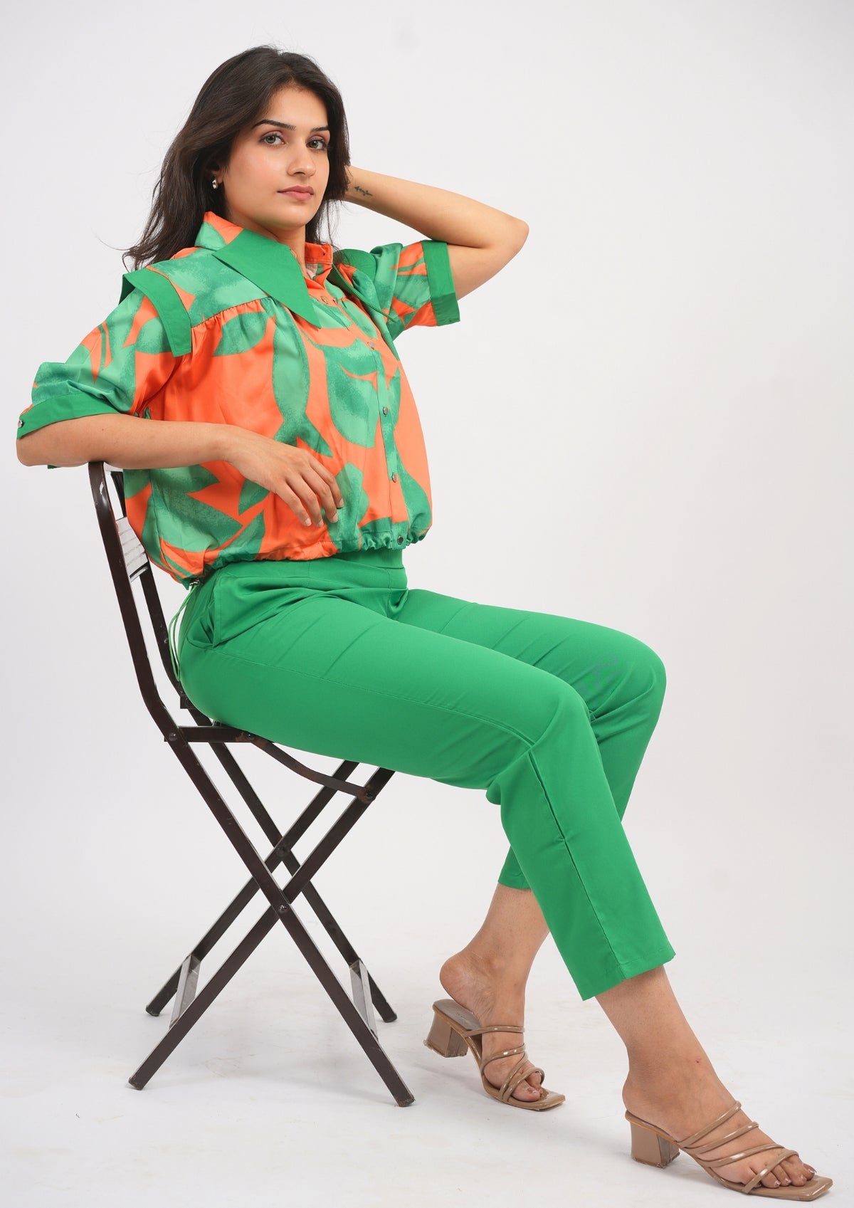 Joy-Pop Balloon Top & Relaxed Pants Set