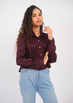 Airy Satin Bliss Full-Sleeve Top