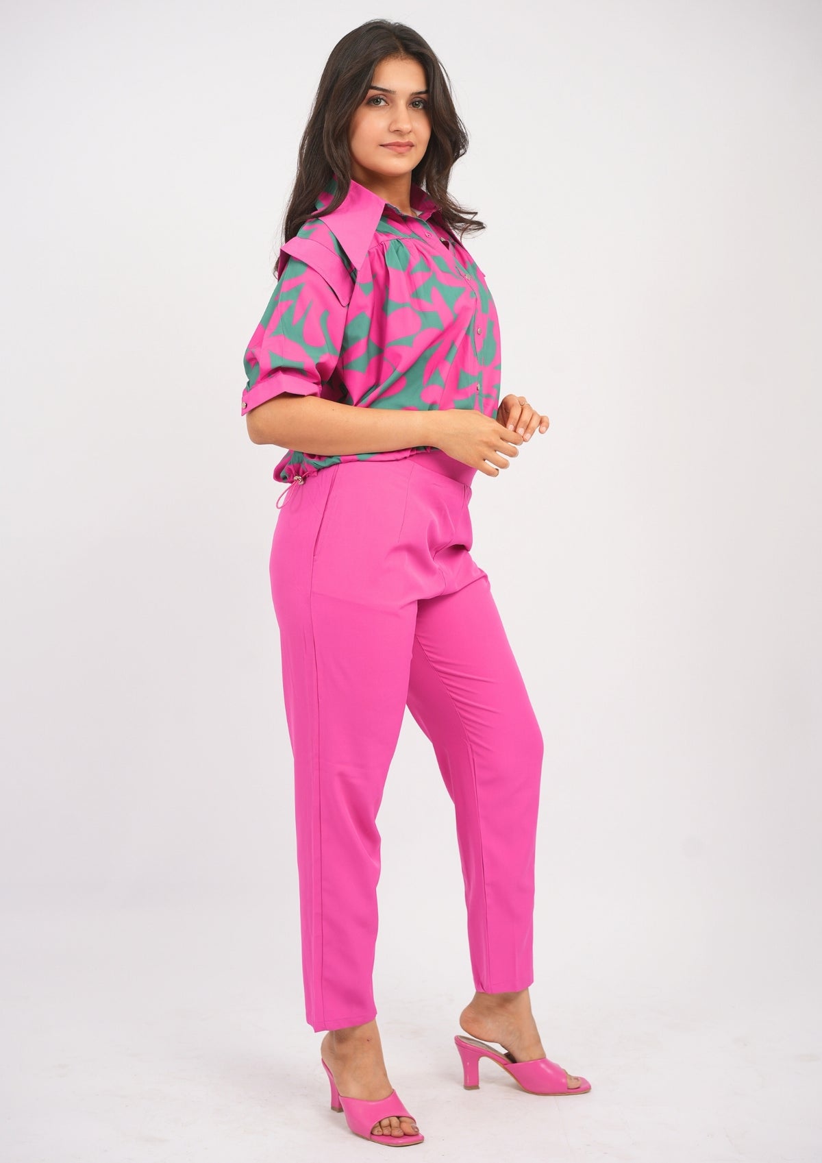 Joy-Pop Balloon Top & Relaxed Pants Set