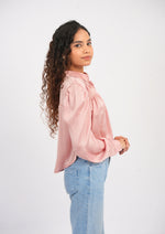 Airy Satin Bliss Full-Sleeve Top