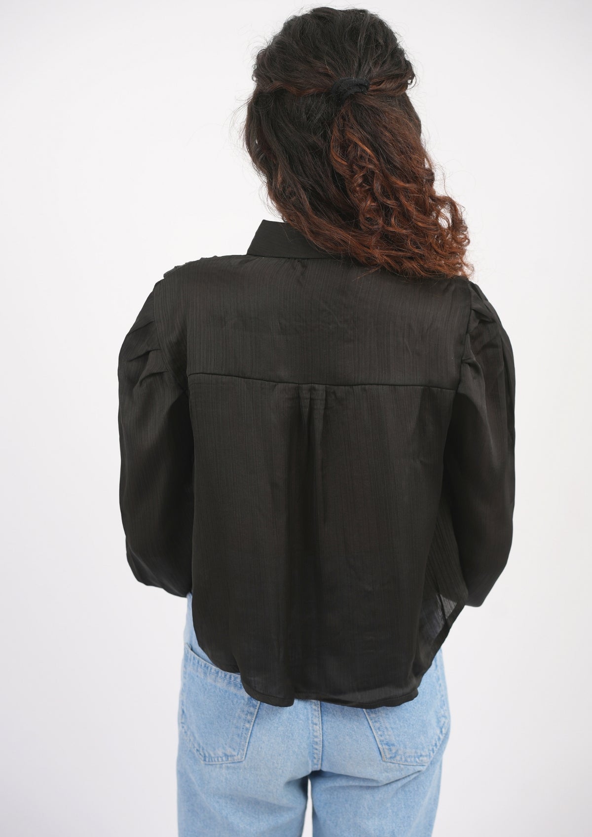 Airy Satin Bliss Full-Sleeve Top