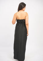 Shimmer & Grace Evening Dress with Belt