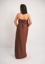 Shimmer & Grace Evening Dress with Belt
