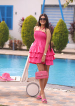 Adorable Front Knot Summer Short Dress