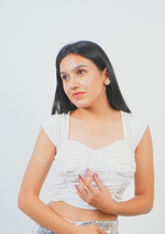 Casual yet Chic Broad Sleeves Crop Top