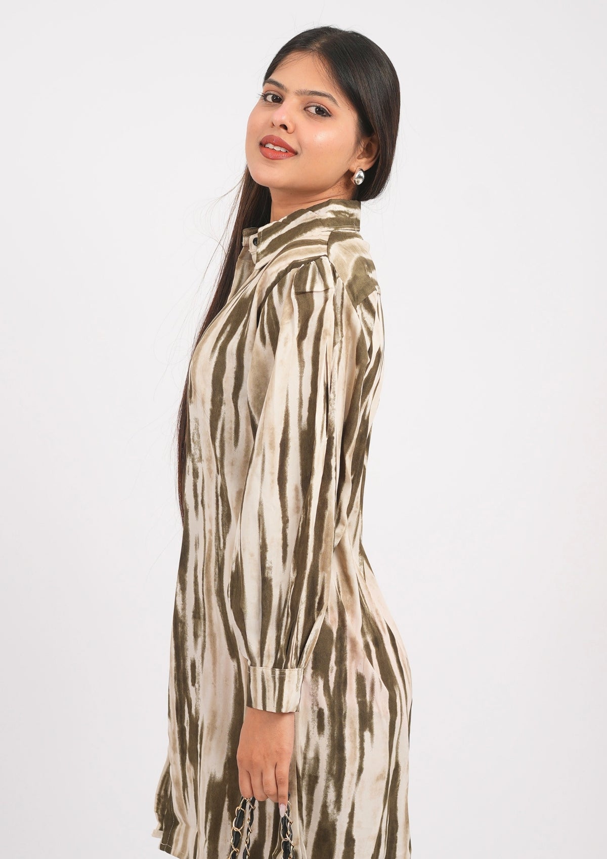 High-Low Elegance Shirt Dress