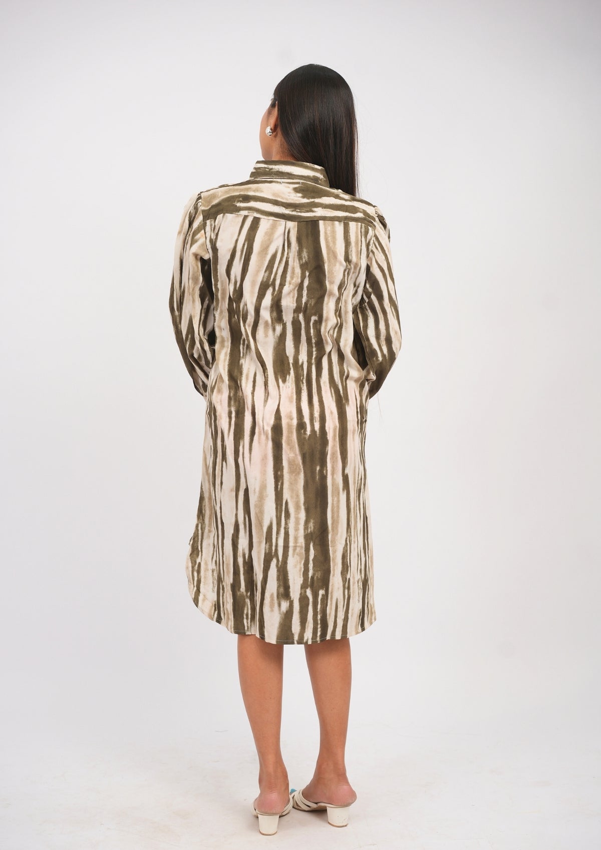 High-Low Elegance Shirt Dress