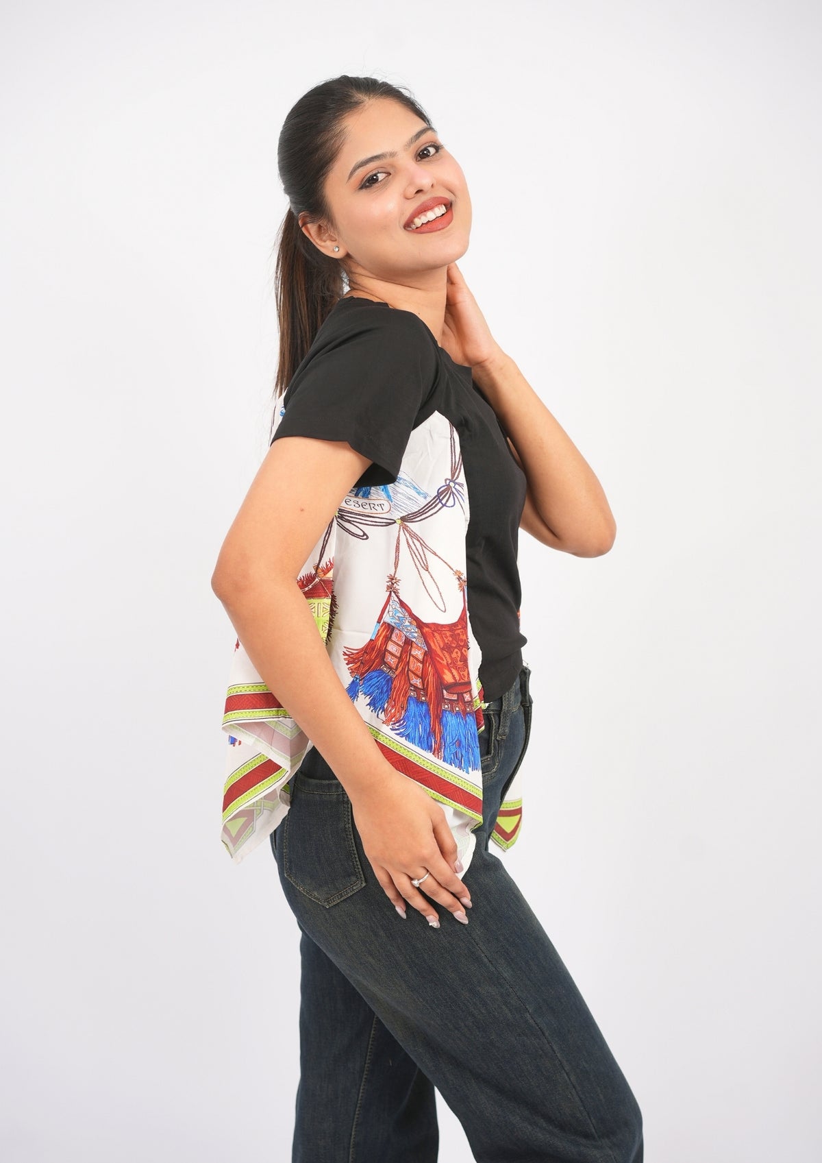 Urban Wave Side Print Tee