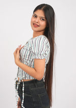 Striped Cotton Summer Crop Top
