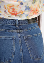 Straight Fit High Waist Jeans With Front Stone Work