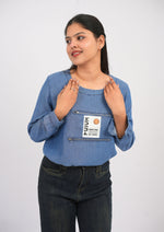 Effortless Denim-Tone Top