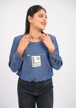 Effortless Denim-Tone Top