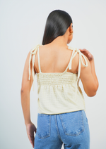 Elegant Top Featuring Knotted Sleeves Detail