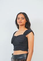 Casual yet Chic Broad Sleeves Crop Top