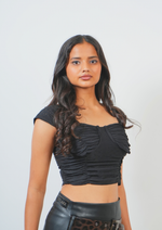 Casual yet Chic Broad Sleeves Crop Top