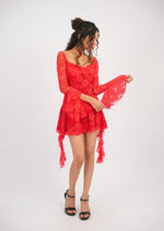 Sultry Ruffle Charm Dress