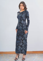 Glamorous Velvet Party Wear Dress with Global Texture and Diamond Accents