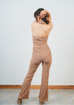 Modern Coord Set with Halter Neck and Sleek Fit