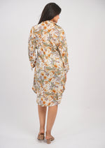 Effortless Style Shirt Dress in Printed Georgette
