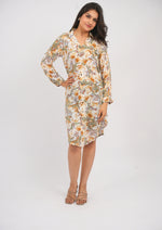 Effortless Style Shirt Dress in Printed Georgette