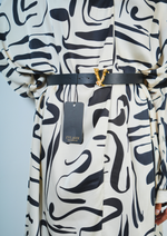Classy and Elegant, Oversized Satin Dress with a Belt is Pure Luxury