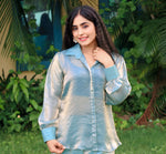 Vibrant Blue Double-Shaded Co-Ord Set