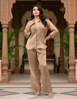 Golden Bronze Double-Shaded Co-Ord Set