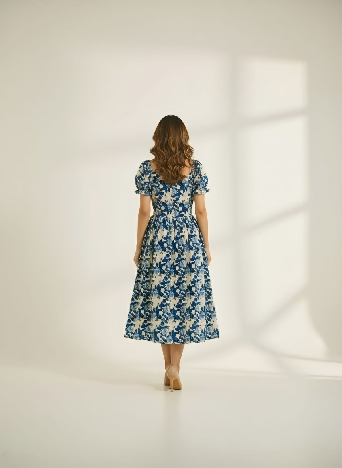 Indigo Floral Dress