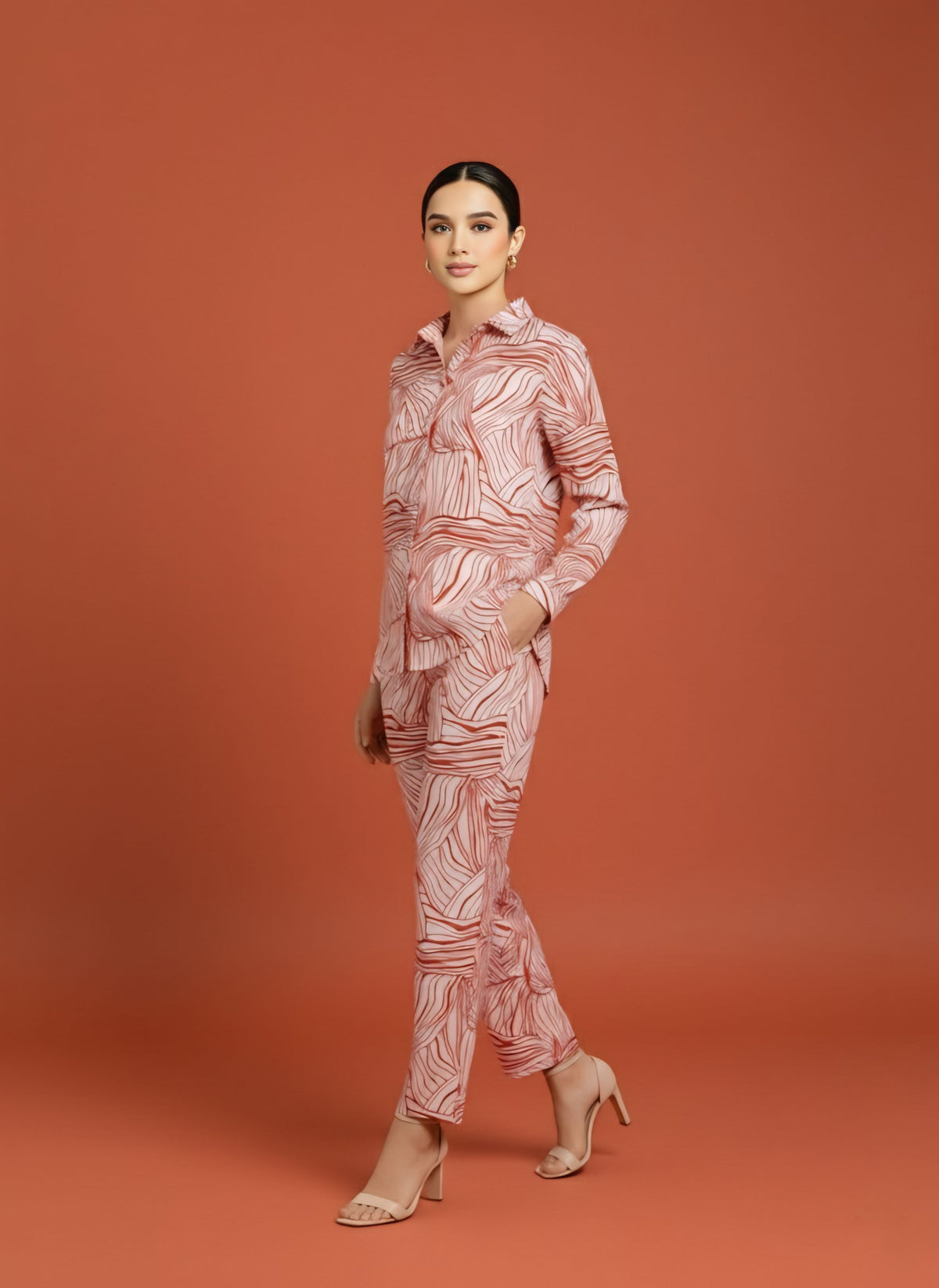 Blush Wave Co-Ord Set
