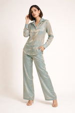 Vibrant Blue Double-Shaded Co-Ord Set