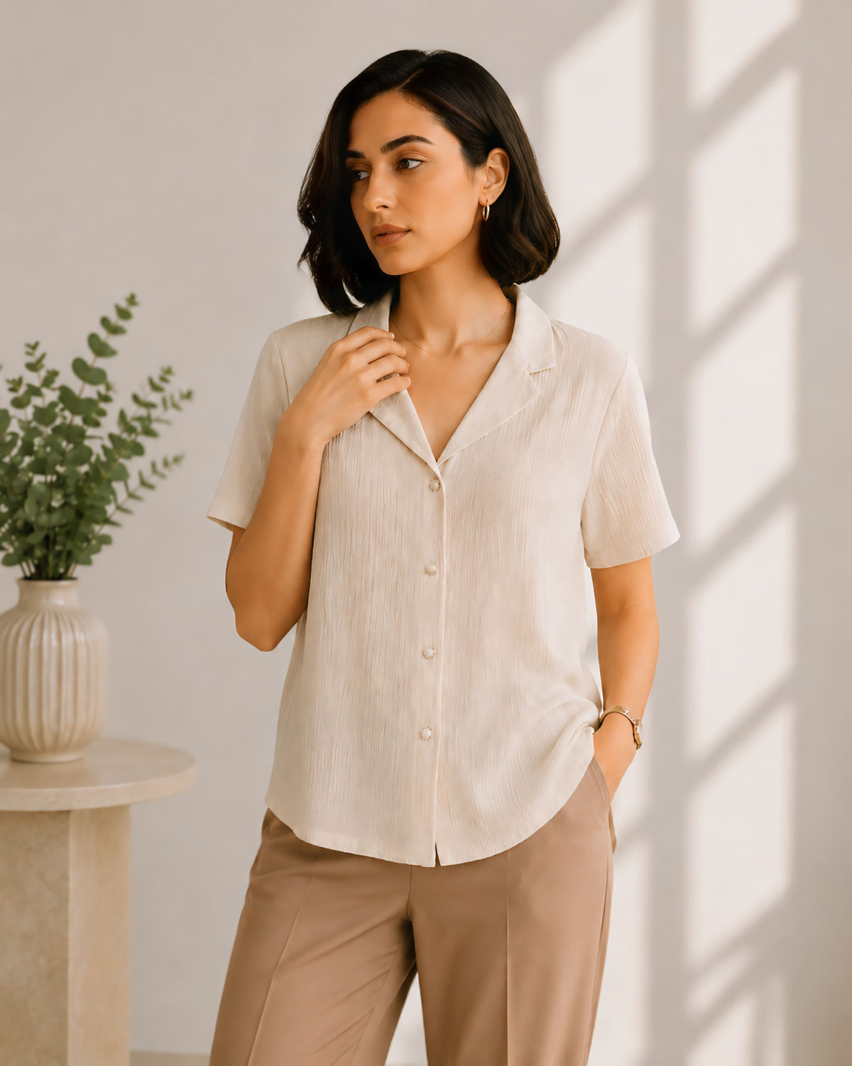 Soft Touch Crinkle Shirt